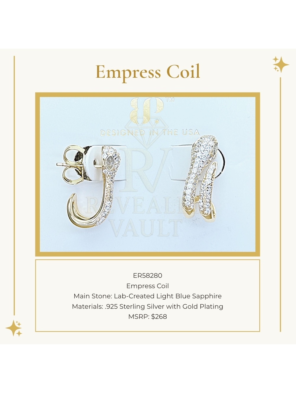 Empress Coil - Sterling Club Vermeil